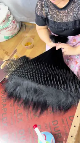 What color do you want to process it into? #motiyahair #humanhairextensions #tapeinhairextensions #remyhair #fyp #tiktok #tiktoktips #humanhairfactory #hairextensionspecialist #clipinhairextensions #wefthairextensions #process #clipinhairextensionsinvisivel @TikTok @TikTok Tips 