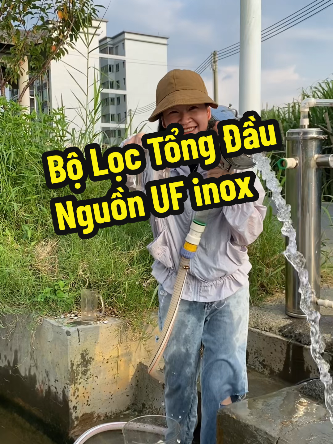 Bộ Lọc Tổng Đầu Nguồn UF inox #locnuoc #locnuocgiengkhoan #locnuocdaunguon #locnuocsinhhoat #locnuoctructiep 
