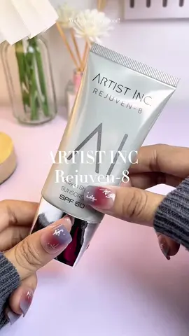 Lindungi kulit dari sinar UV & blue light dengan Artist Inc Rejuven-8 Stay In Shade Sunscreen 🌞💻 Lembap, tanpa white cast, SPF 50 untuk kulit sehat setiap hari!@ARTIST INC. #artistinc #rejuvenateyourskineveryday #sunscreen #skincareroutine #dailyskincare 
