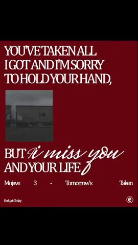 Lirik apa yang menemanimu dan kamu rasakan sekali akhir-akhir ini. EarLyricToday - Mojave 3 Tomorrow's Taken #lyric #dreampop #mojave3 #lovesong #earera