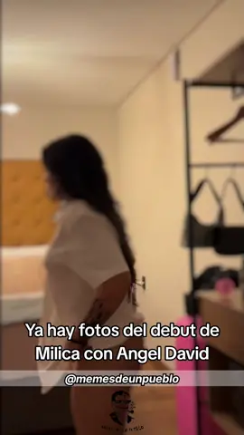 Ya hay fotos del debut de Milica con Angel David #memesdeunpueblo #angeldavid #milica #debutar #video 