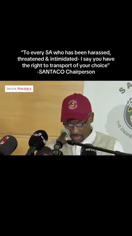 🚨🚖 “Every South African has the RIGHT to transport of their choice!” – SANTACO Chairperson. This statement comes amid rising tensions over harassment & intimidation in the taxi industry. Do YOU feel safe using SA transport? Let’s talk 👇 👇🏾Follow Inside Politics for more updates and read more on this at: https://insidepolitic.co.za/santaco-condemns-killing-of-e-hailing-driver-vows-zero-tolerance-for-violence/ #InsideEducation #SANTACO #SouthAfricaNews #mzansitiktok #TaxiStrike 
