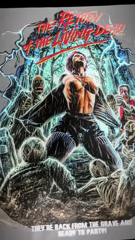 This tee is literally screaming “BRAAAINS” #returnofthelivingdead #tarman #tarmanzombie #livingdead #zombie #80shorror #halloween #halloweencostume #fyp  