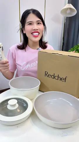 Redchef Bộ Nồi Chảo Chống Dính #noichaochongdinh #redchef #kimthach #xuhuong 