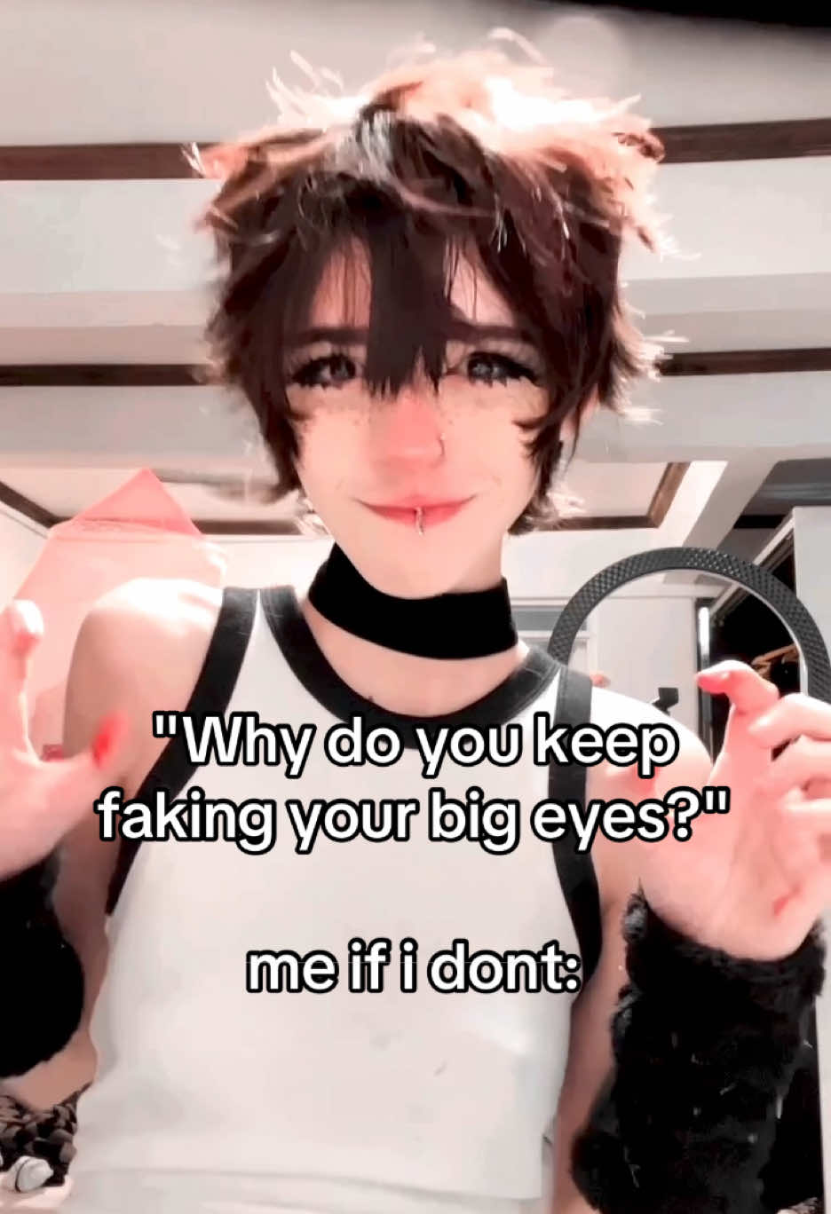 I have a malicious face but I am not (sometimes) 🥺 #femboy #femenineboy #meme #humor #imkira 