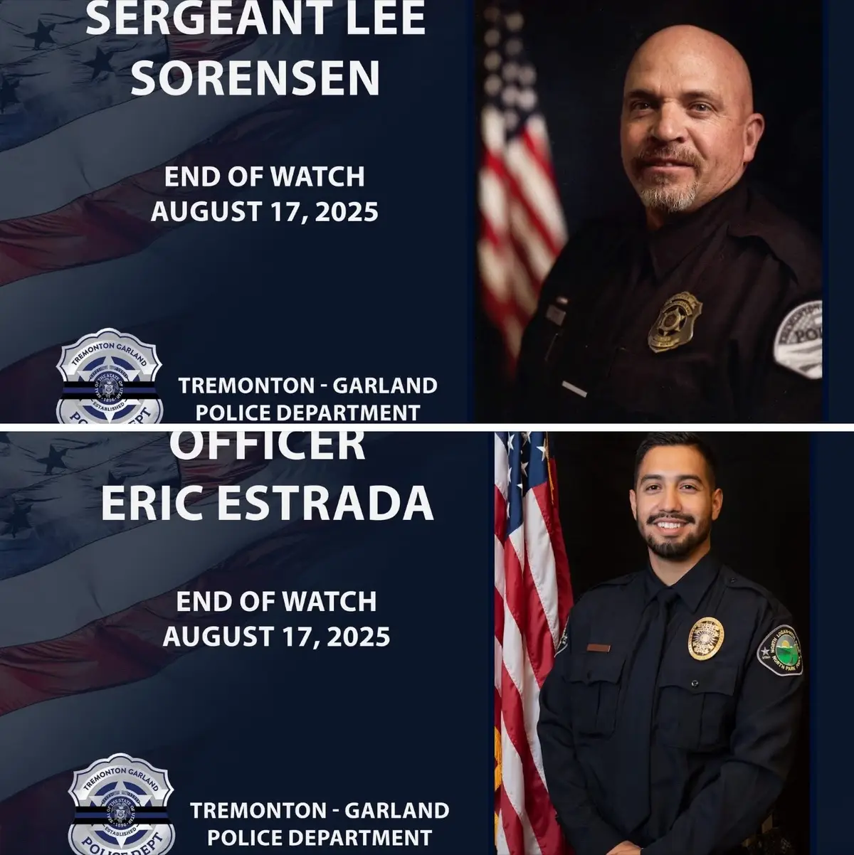 The lyrics to this song says it all.  While the men and women who wear the uniform are spit on, mocked, verbally abused and threatened.. they still show up!! They put their life on the line everyday, and are treated with such disrespect. Good men and women put on that uniform and respond to calls that they don’t know what they are walking into. Good officers are bein taken from their families far too soon, all because we live in such a selfish & angry world.  Prayers go out to the fallen, prayers go out to those that daily respond to calls just like this. Prayers to the family and their sacrifices. Prayers to those who are hurting; prayers to those who are angry.  Prayers to this world we live in, for all of the people out there.  RIP Officer Estrada & Sergeant Sorensen!  💙💙💙💙💙💙💙💙💙💙💙💙 #fyp #fallen #thinblueline #cops #gonetoosoon 