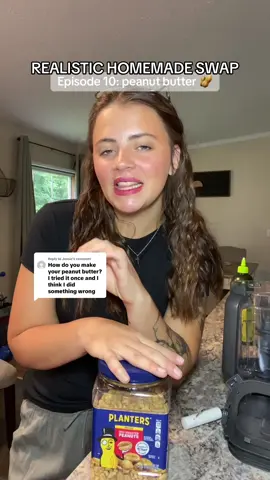 Replying to @Jessie I don’t follow a recipe but hopefully this helps! I struggled making peanut butter when I didn’t have a good blender so that could be a reason it didn’t turn out! Try it again and lmk how it is :)