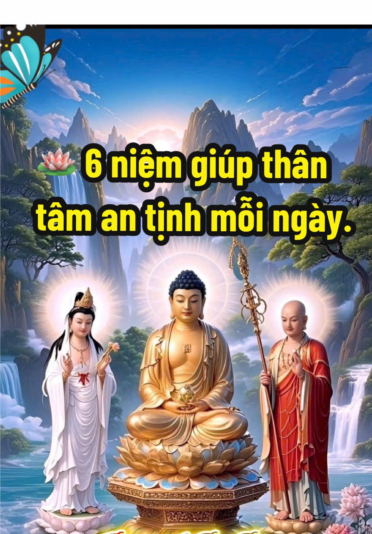 🪷 Thực hành 6 niệm – gieo hạt lành cho thân khỏe, tâm an.  #phatphapnhiemmau #phat #taman #xuhuong #fyp 