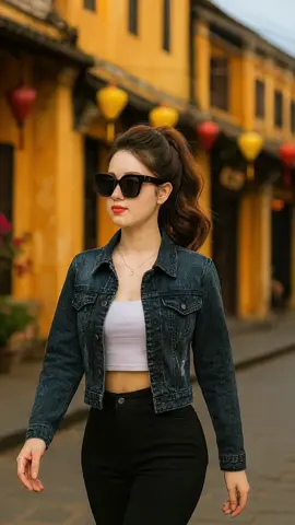 Áo khoác jean nữ cao cấp #xuhuongtiktok #thoitrangnu #aokhoacnu #hoahoa @Hoa hoa @Hoa hoa @Hoa hoa 