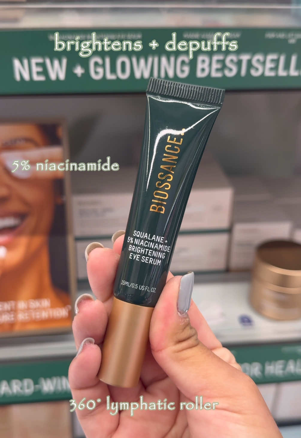 I need this for my skincare routine 👀🫶🏼 #biossance #skincareatsephora #niacinamideserum #eyeserum #niacinamide 