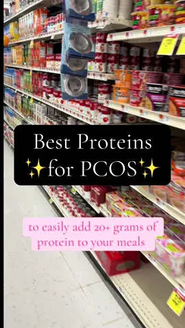If you have PCOS, you don't want to skimp on protein! 💪 Protein plays many roles in managing your PCOS symptoms. For starters, it keeps blood sugar levels more stable and keeps you feeling full for significantly longer than low protein meals.  Getting enough protein can also positively change your hunger and fullness hormones - aka you feel less hungry when you eat enough protein.  Plus, we know that protein helps to build muscle mass (especially in combo with resistance training) which can improve insulin sensitivity and blood sugar levels.  The amount of protein you'll need will depend on you specifically but most people tend to feel their best with at least 20+ grams of protein per meal.  Some of my favorite (and easy!) ways to add protein to your meals:  ➡️ canned fish like tuna or salmon ➡️ Greek yogurt or cottage cheese ➡️ frozen chicken tenders  ➡️ edamame ➡️ ready-to-eat tofu #pcosdiet #pcosfood #highprotein 