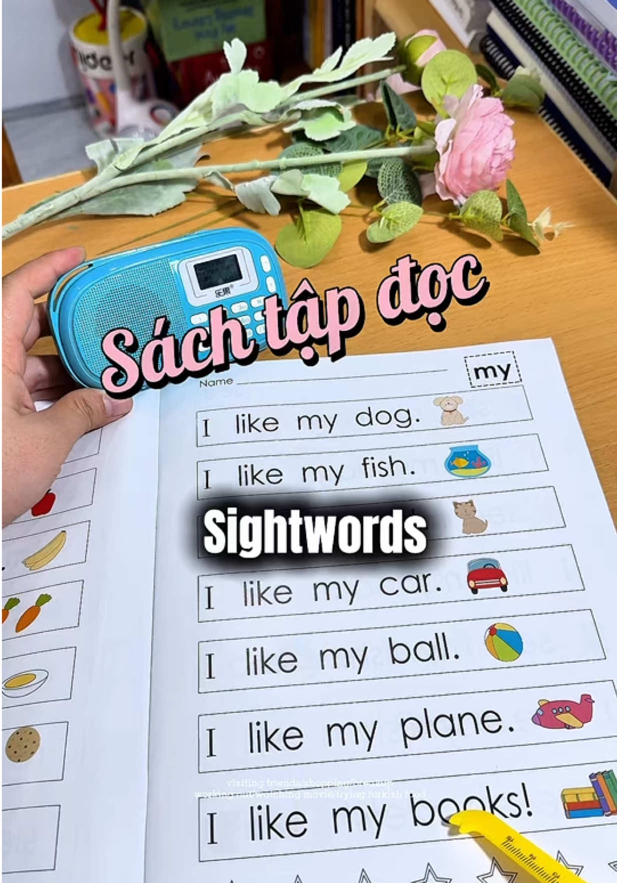 Bộ sách sightwords cho bé tập đọc. Có file nghe giọng chuẩn #sachhay #embehoctienganh#sightwords 