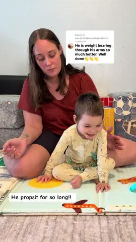 Replying to @wardah&absaarahebrahim unedited to show how long he actually propsit! So proud! #cerebralpalsy #microcephaly #hie #quadriplegic #cerebralpalsyawareness 
