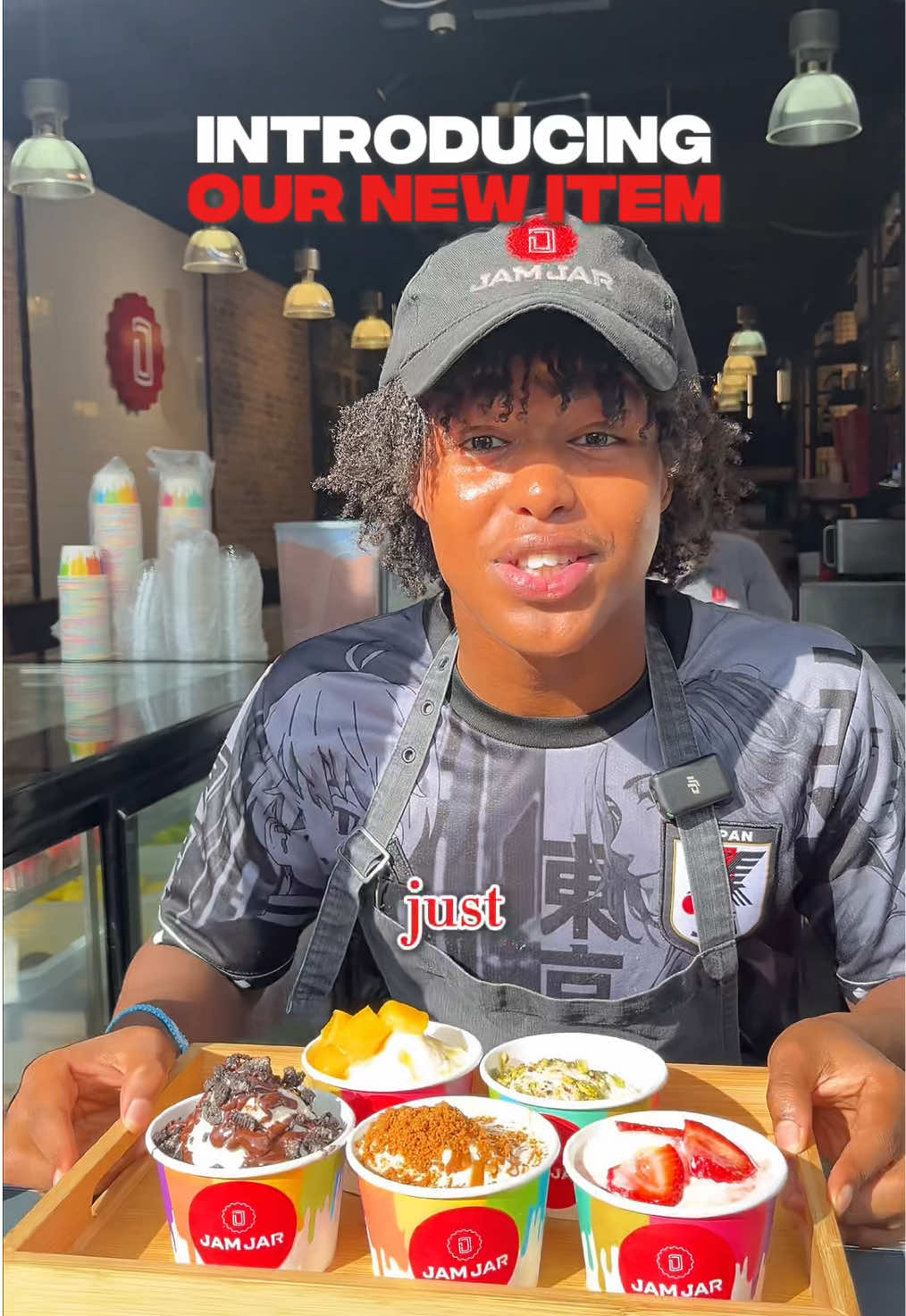 Come try our new item! The Ice Cream Swirl🤩🍨 #jamjar #birmingham #coventryroad #dessert #icecream 