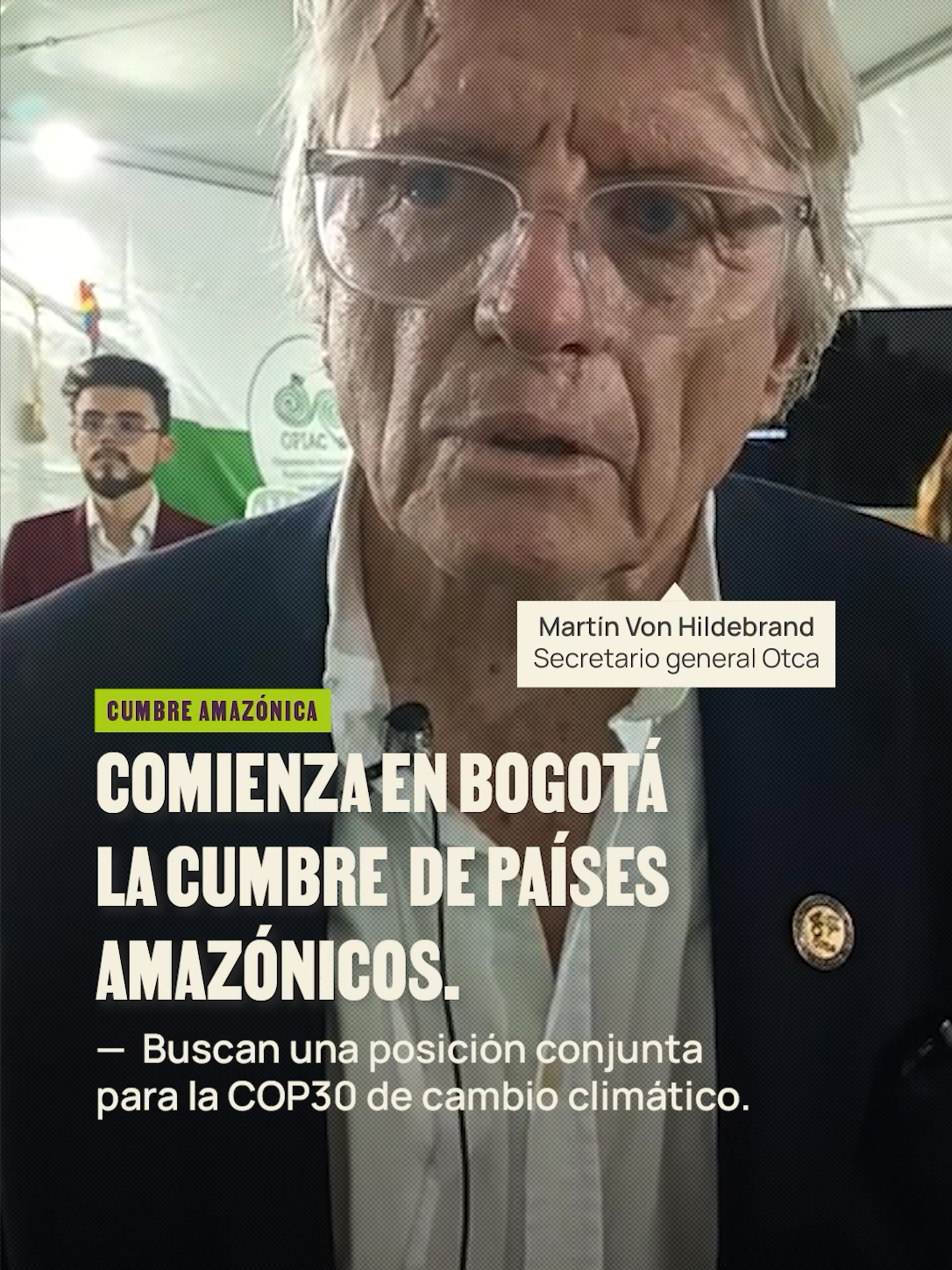 #LaSillaAmazonía | Este lunes, en la Hemeroteca Nacional de Bogotá, se dio inicio a los diálogos previos a la cumbre que reúne a los ocho presidentes que comparten la región amazónica, la cual se llevará a cabo hasta el 22 de agosto. En esta se busca que los gobiernos tomen decisiones conjuntas para evitar el punto de no retorno de la Amazonía —si el bioma se deforesta en un porcentaje cercano a un 24% pierde su capacidad de autoregenerarse—. Está confirmada la participación del presidente brasileño, Luiz Inácio Lula, a la reunión de presidentes que se hará el viernes 22 de agosto y de la que saldrá una declaración oficial. Tambié vendrá Luis Arce, presidente de Bolivia, y los canciclleres de ocho países de la cuenca Amazónica: Perú, Ecuador, Colombia, Venezuela, Bolivia, Guyana, Surinam y Colombia.  “Se van a tomar decisiones para llevar a la COP30”, le dijo a La Silla Martín Von Hildebrand, secretario general de la OTCA. “Si defendemos el bioma amazónico de manera conjunta, nos podemos sentar con los demás países y decirles: estamos defendiendo uno de los biomas más importantes del planeta con nuestros compromisos”, agrega.