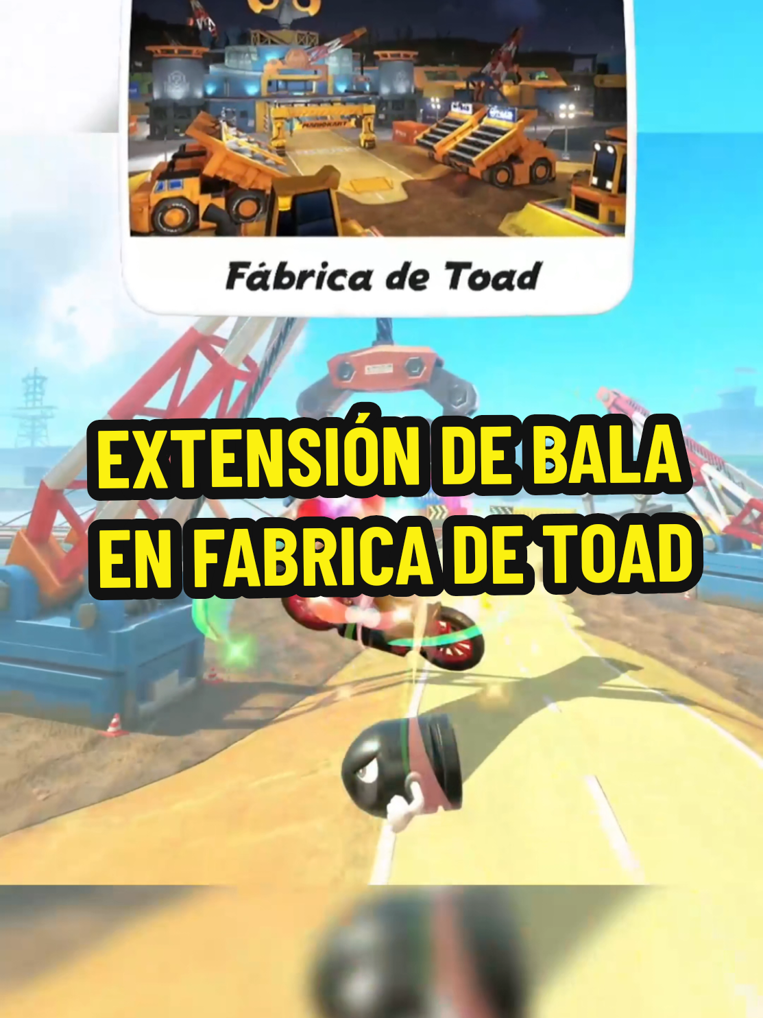 EXTENSION DE BALA EN FABRICA TOAD 👷‍♂️ #mariokart #nintendoswitch2 #nintendo #gaming #tip 