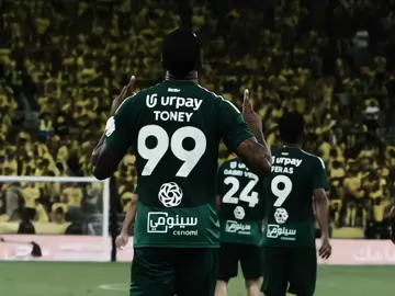 He failed once, but Toney's hunger is bigger now. Qadsia, get ready for the hat-trick!  || #alahli #toney #الاهلي #fyp #edit 