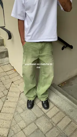 Matcha denims restock otw. 👀🍵