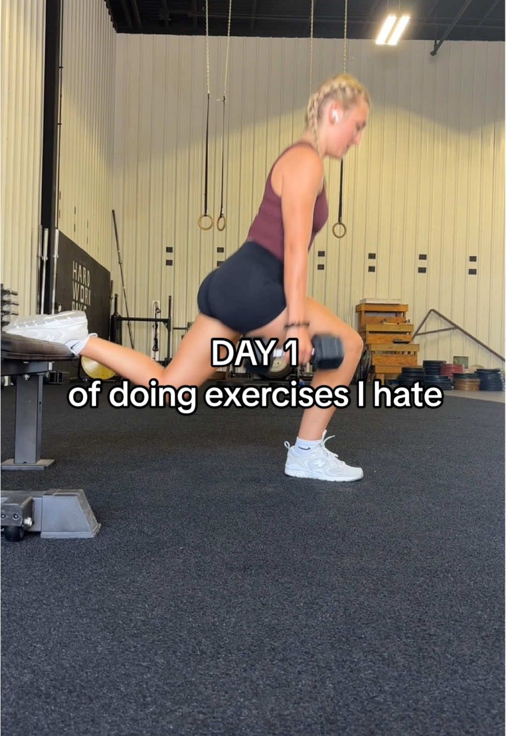 I have been avoiding this workout for so long knowing it works! Time to get uncomfortable 🥲 #GymTok #Fitness #dohardthings #strongmindset #FitTok 