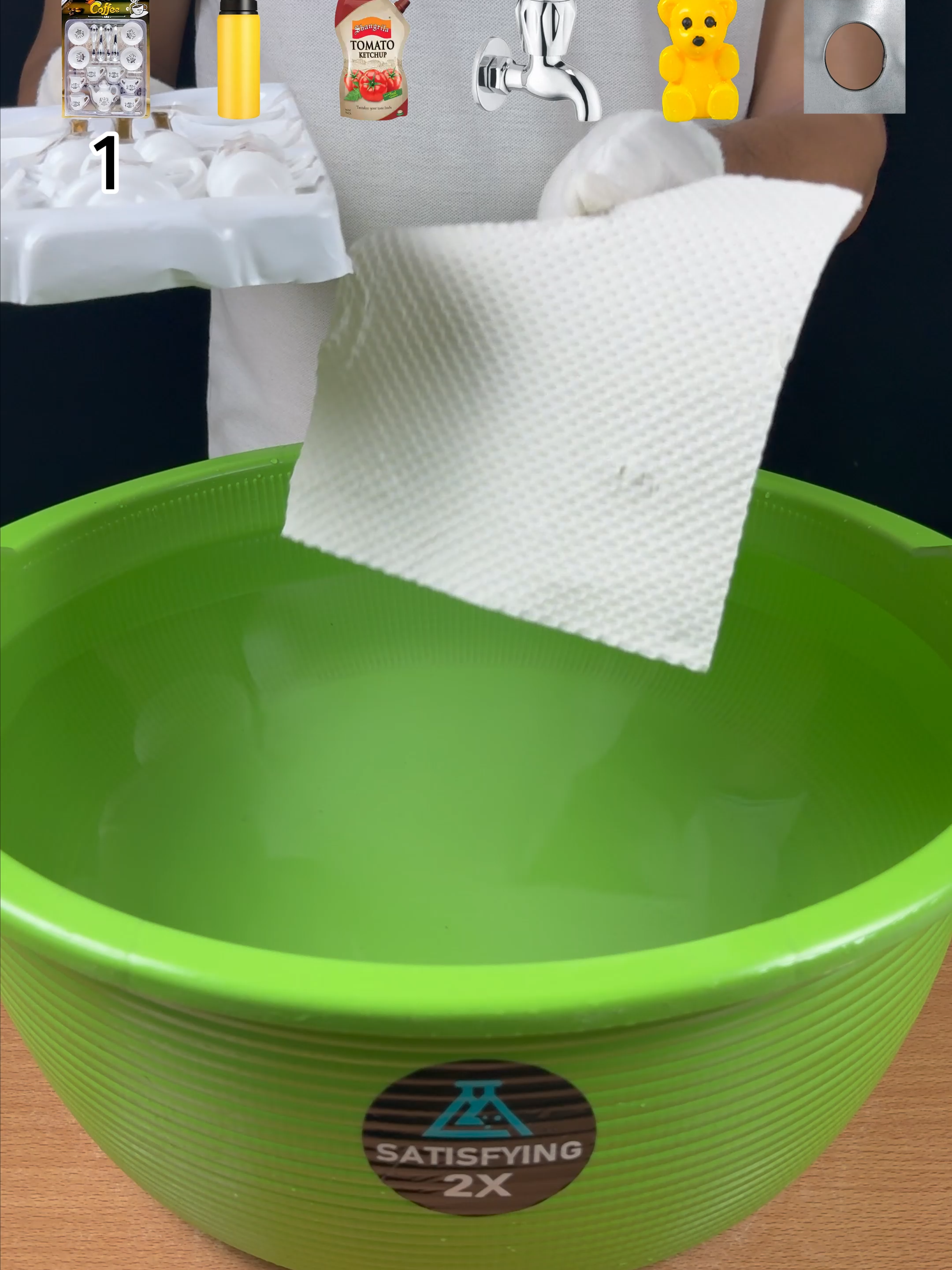 TRY TO GUESS HOW MANY TISSUE PAPER IT TOOKS! #experiment #asmr #satisfyingvideos #oddlysatisfyingvideo #asmrsounds #asmrvideo #asmrtiktoks #treanding #unitedstates #unitedkingdom #foruyou #fyp #coffee #set #bottle #ketchup #tap #bear #floordrain #everything