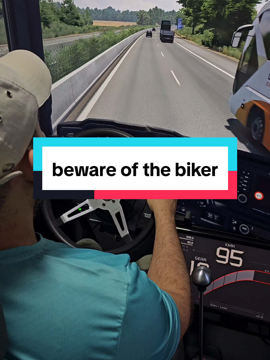 beware of the biker #eurotrucksimulator2 #game #gamesnotiktok #videogames #gamer 