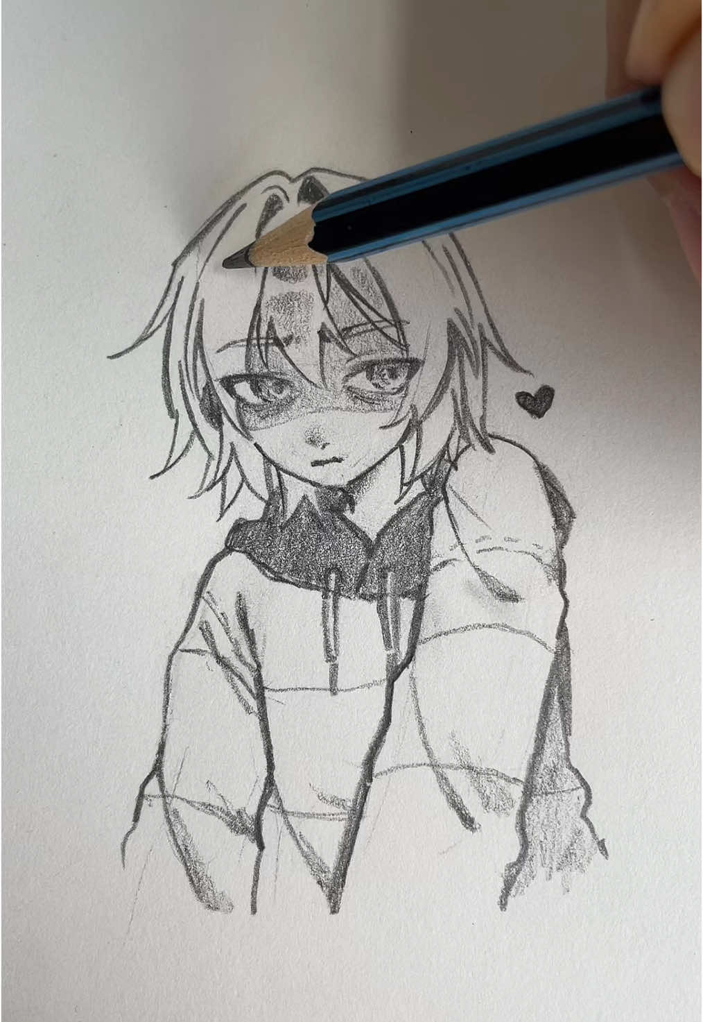 traditional drawing of Kris Dreemurr (and soul) #deltarune #deltarunfanart #krisdeltarune #krisdreemurr #utdr #art #illustration #timelapseart #sketch #sketchbook #traditionalart #fandom #イラスト #fyp #fypシ #fypシ゚viral #fypage #foryou #foryoupage #fyppppppppppppppppppppppp #fypシ゚ 