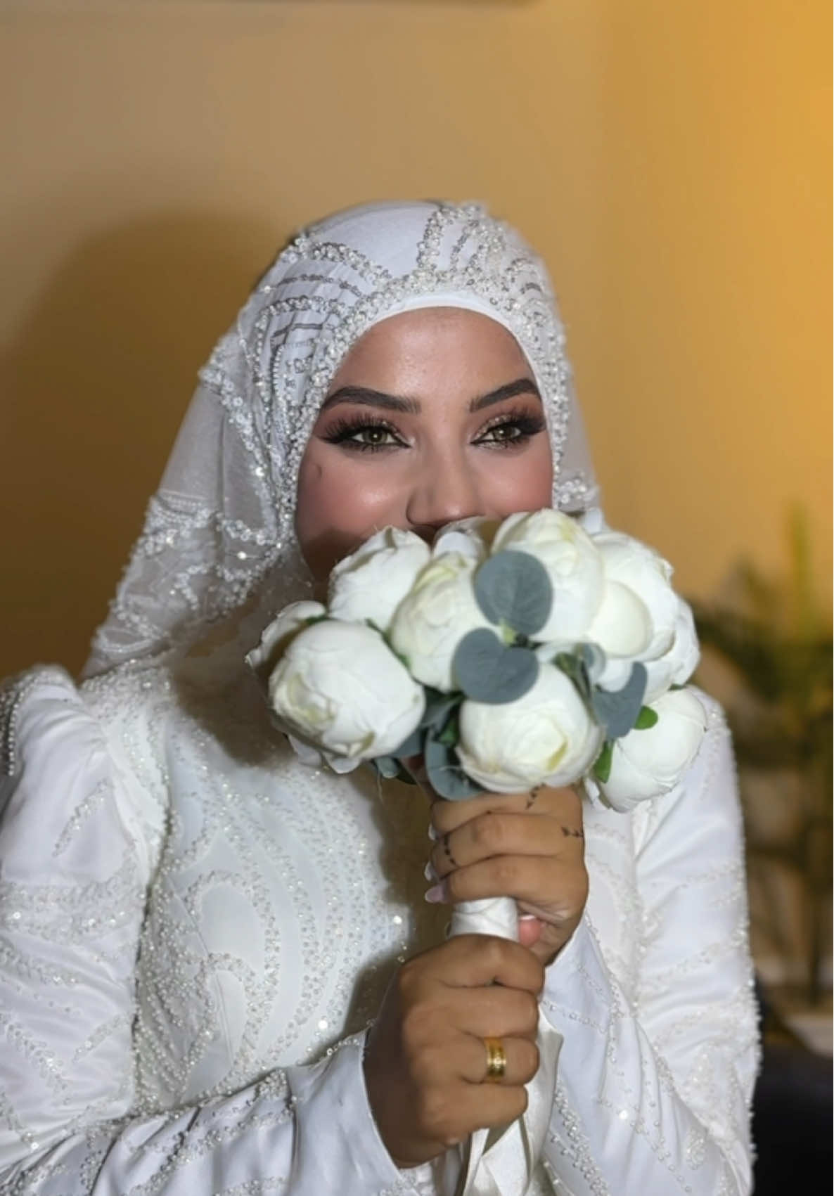 Bride Fatima👰🏻‍♀️🤍💍 #makeupartist #lebanon🇱🇧 #fyp #jnoublebanon #brideveils 