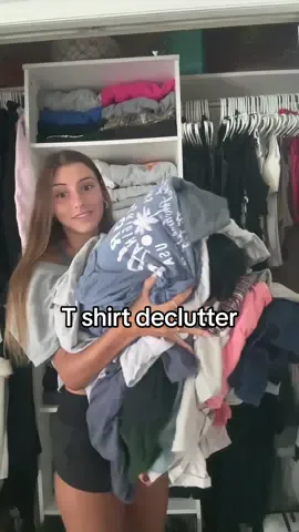 I still need to get rid of way more…. #fyp #xyzbca #declutter #tshirts #series 