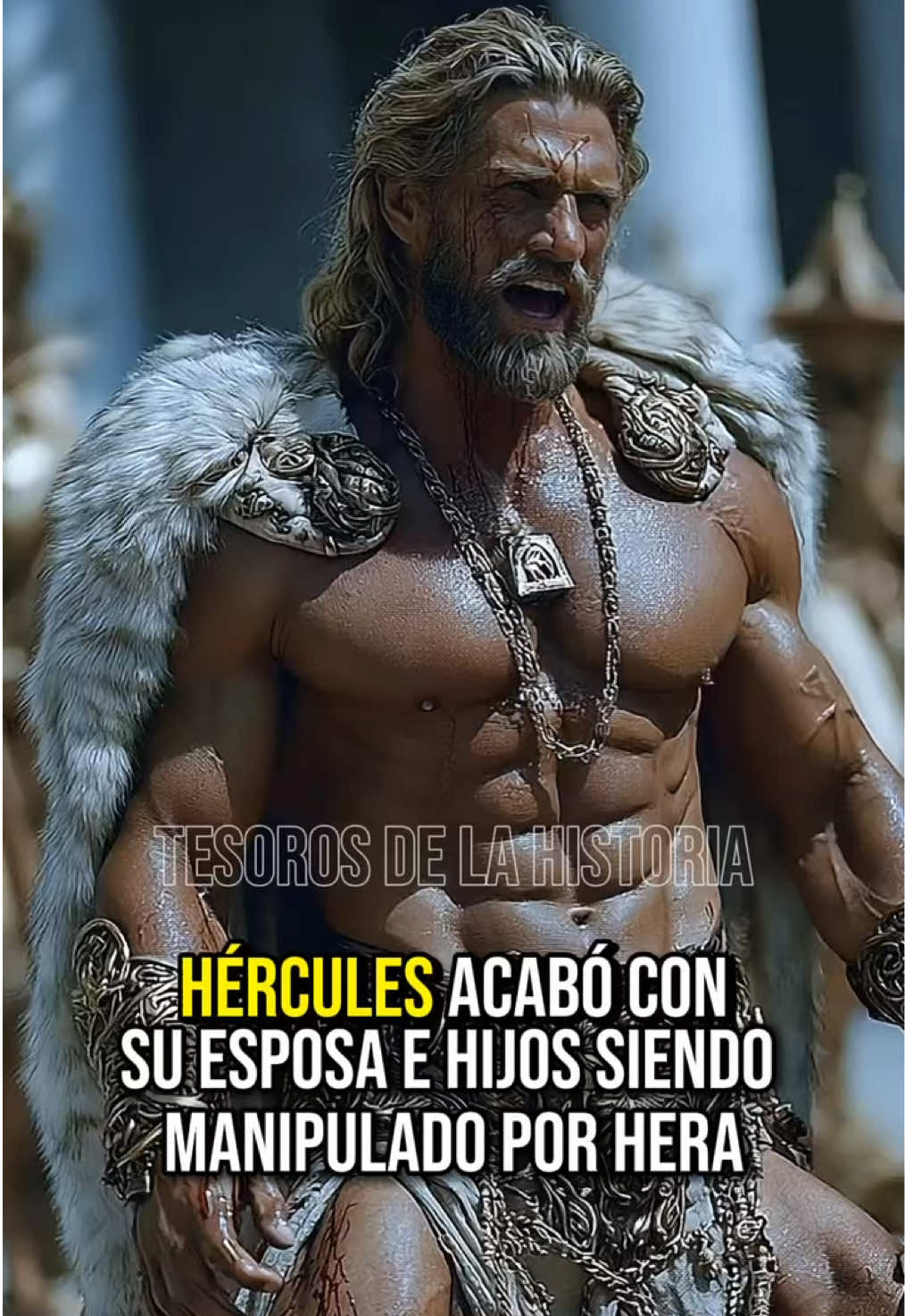 Hera, llena de rencor contra Hércules, nubló su mente con una locura incontrolable.   #hercules #mitologiagriega #hera #heracles #mitologia #diosesgriegos #zeus #greekmythology #fyp #Viral