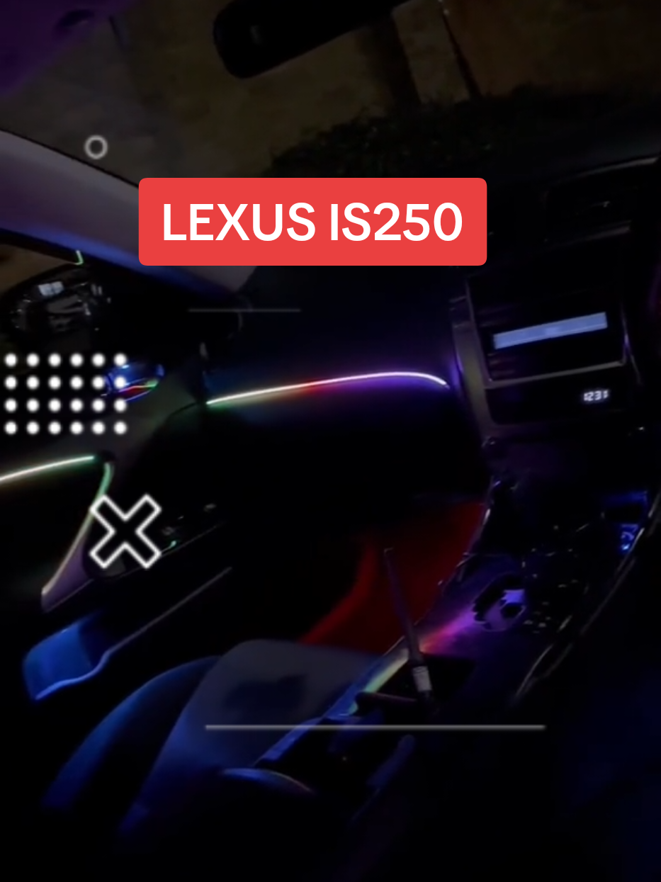 Lexus IS250 (2008) FULL Ambient Lighting Install 💡 Transformed the interior with custom LEDs in the: ✨ Doors ✨ Dashboard ✨ Footwells ✨ Door handles & pockets Now this Lexus has that luxury modern vibe 🔥 #lexusis250  #lexusmods  #ambientlightingcar  #carinteriorupgrade  #carleds 