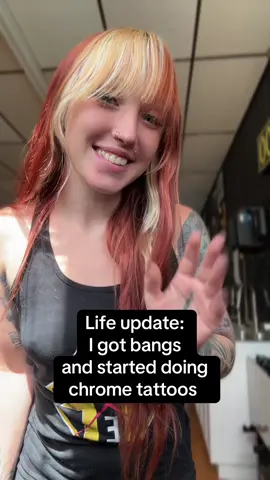 I miss my TikTok community #fy #fyp here’s my first and second attempt at #chrometattoos 