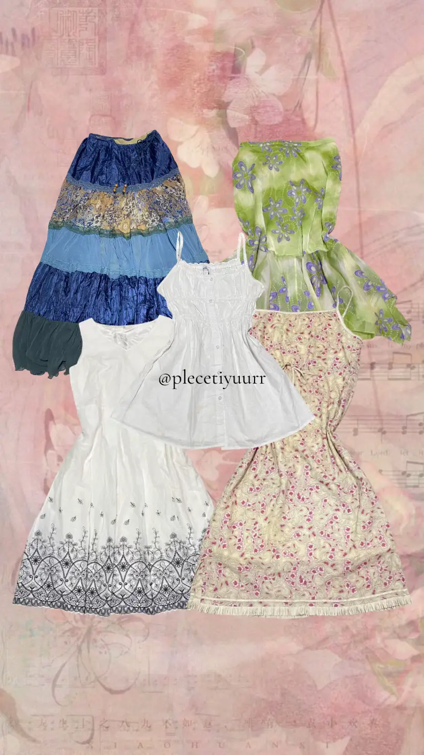 #thrift #floral #coquette #thrifting #green 