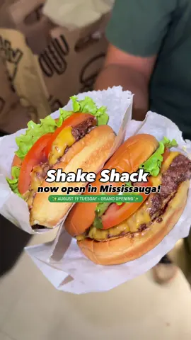 Shake Shack Mississauga is now open!! Inside Square One - just next to Food Court (next to Cinnabon to be more specific) First 100 customers will get a FREE MERCH! Will you be there? #l@SHAKE SHACK  #ShakeShackSquareOne #ShakeShackCanada #ShakeShackMississauga #ShakeShack 