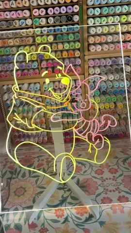 Ok I was honestly shook with how cool and fun this was to use !! I wasn’t expecting the drawing and writing to light up the way it did 🤩 I really enjoyed drawing on it and I know my kids are gonna love it 😍 you can get yours by clicking the orange shopping card  #ledwritingboard #winniethepooh #drawing #coloring 
