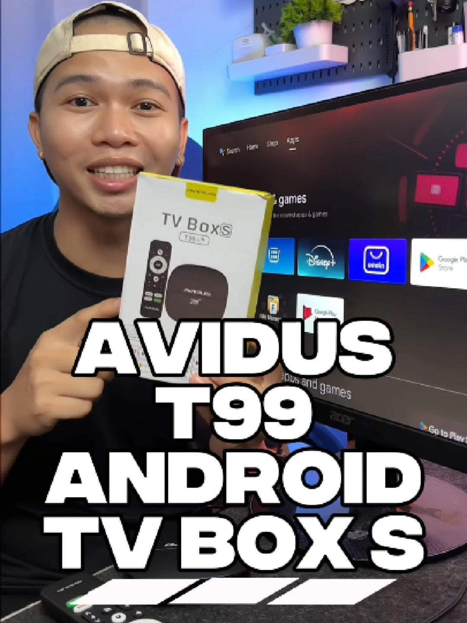 Transform your Ordinary TV to an Android TV gamit tong T99 Android TV Box S from Avidus. #avidus#smarttv #tvbox #androidtv #tv #watchnetflix #streaming #smarttvbox #androidtvbox