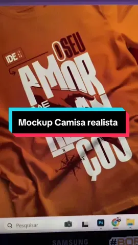 Como criar um mockup de estampa para camisetas mais realista no Photoshop. #ométodofazedor #tutorialphotoshop #storlabs #designer #mockup