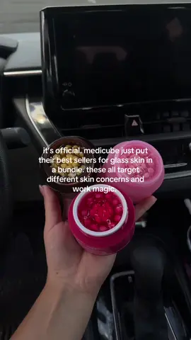 these products are seriously magic in a bottle. i love this boba cream capsule set 🪩 @medicube global #TikTokShopCreatorPicks #medicubetiktokshop #salmondna #bobacream #medicubecollagen  