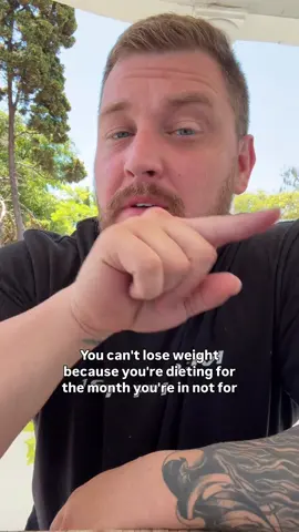 You can’t lose weight because you’re dieting for the month you’re in, NOT the life you want.