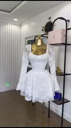 A dreamy short white skater dress that gives sundress vibes ☀️🤍 Features flared sleeves and a lace-detailed top for that soft, feminine touch. Available in sizes S,M,L #fashion #skater #sundress #goviral #kenyantiktok🇰🇪 