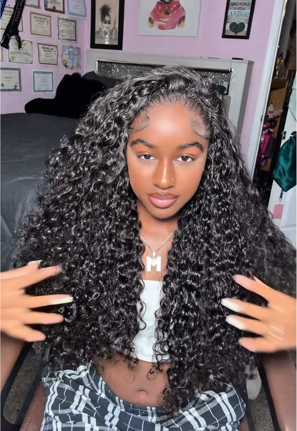 💕🎀 this burmese half wigg never disappoints 💕🎀 @ISEEHAIR #iseehalfwig  #halfwig #halfwigtok #naturalhairstyles #curlyhairstyles 