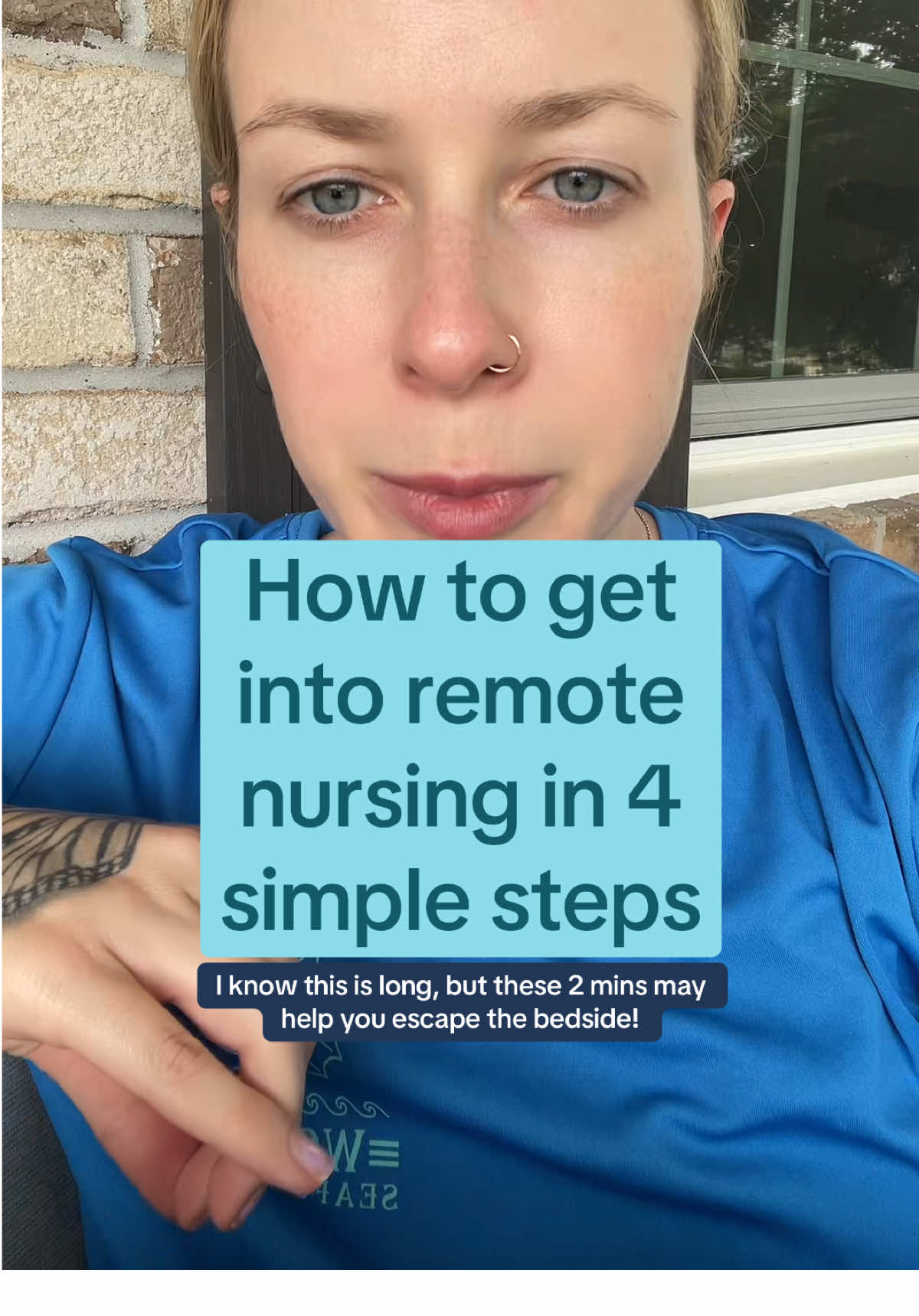 Replying to @Savannah💖 Here are the steps I suggest on how to go from the bedside to remote nursing! #remotenurse #wfhnurse 