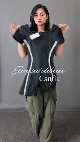 Bakar kalori sambil tampi Chic? Yes girl ,this jumpsuit is your new workout bestie✨ #moota #jumpsuitworkout 