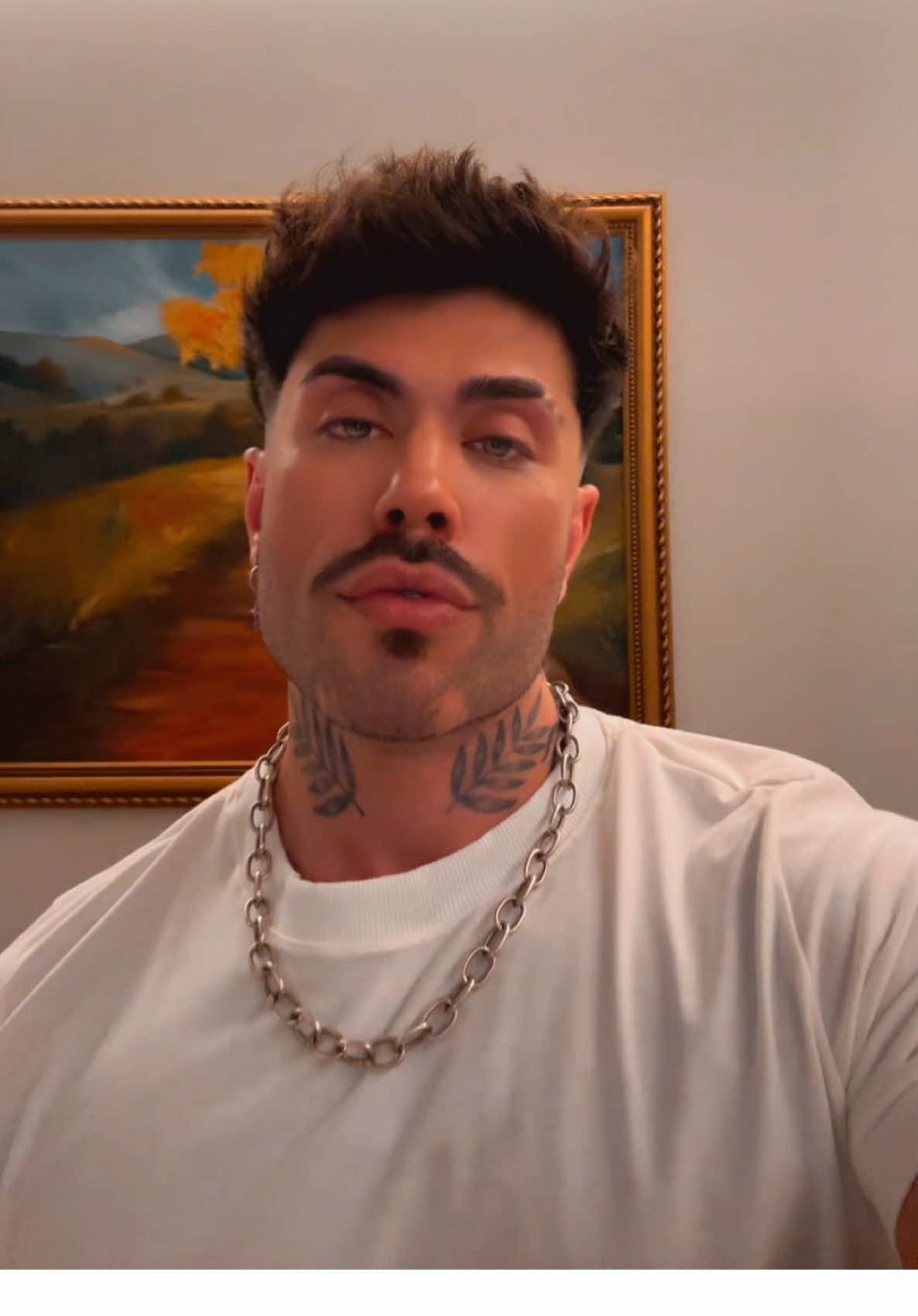 Anyone else diggin the mustache? 🤔🤔🤔 #guyswithtattoos #fyp 