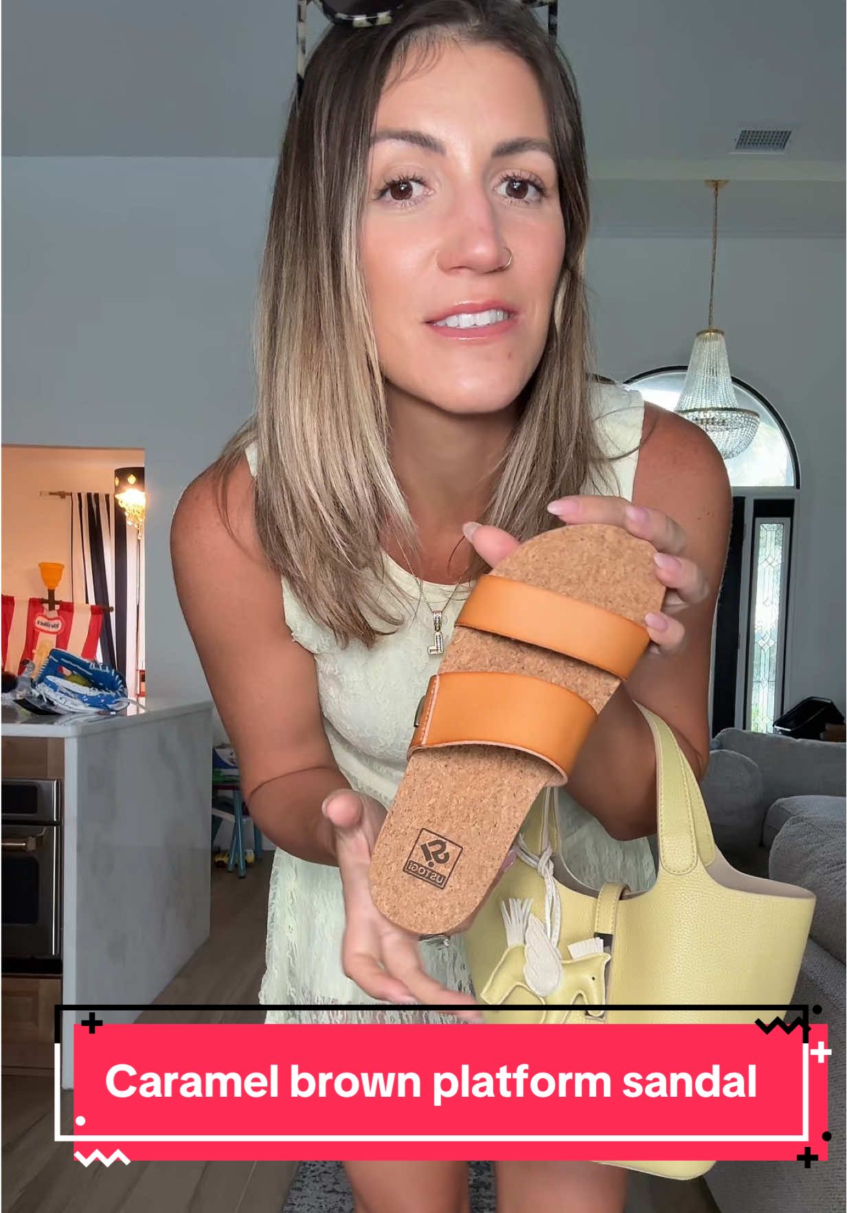 Comfy, chic, and a total look for less win 🤎 These caramel brown platforms go with everything! #LookForLess #PlatformStyle #BudgetFriendlyFashion #NeutralOOTD #StyleSteals