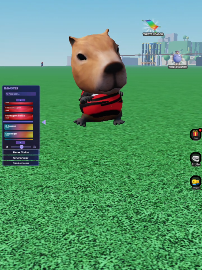 Cuidado com a lapada #robloxedit #robloxfyp #capybara #dance 