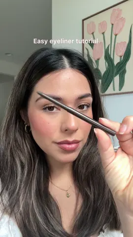 Easy eyeliner tutorial💌 #makeup #makeuptok #BeautyTok #makeupinspo #makeupforbeginners eyeliner tutorial        