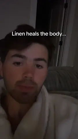 Linen heals while you sleep #healthyliving #linensheets #sheets #linen #heal 