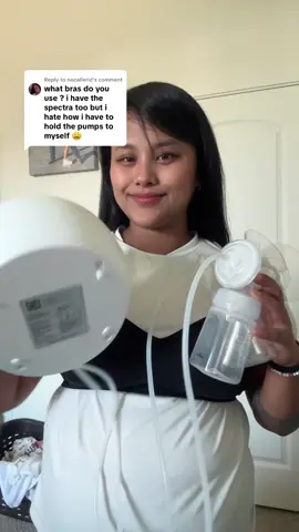 Replying to @nocallerid I only used normal nursing bra and it holds better than the pumping bra! 🫶🏽🫶🏽🫶🏽