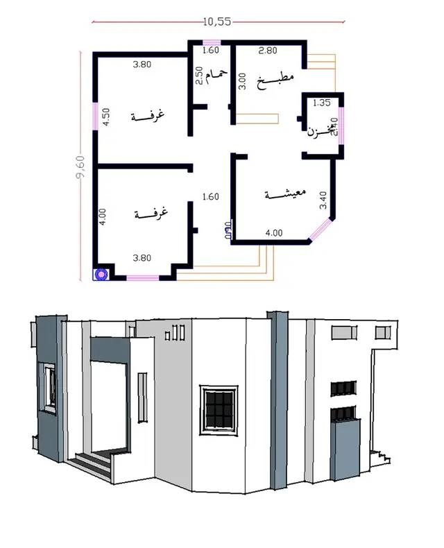 مخطط إستراحة 90م² #خرائط_منازل_مصرية  #خرائط_منازل_سورية  #خرائط_منازل_سعودية  #خرائط_منازل_جزائرية #خرائط_منازل_سودانية 
