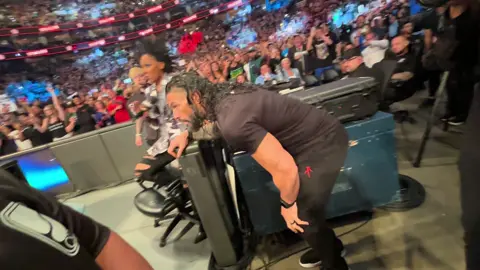 Yesterday was my oldest son’s 17th birthday. I surprised him with tickets to Monday night raw. His FAVORITE WRESTLER is @Roman Reigns and to be able to be just a few feet away from him was a dream come true. Seeing Roman was amazing but seeing my kids face yesterday was priceless. My son was literally shaking from excitement! As a single parent, I strive my best to give my boys everything I can while showing them to be extremely grateful for what they have. @WWE was beyond amazing and this was a core memory for sure! @WWE on NETFLIX #romanreigns #WWE #fy #wweraw 